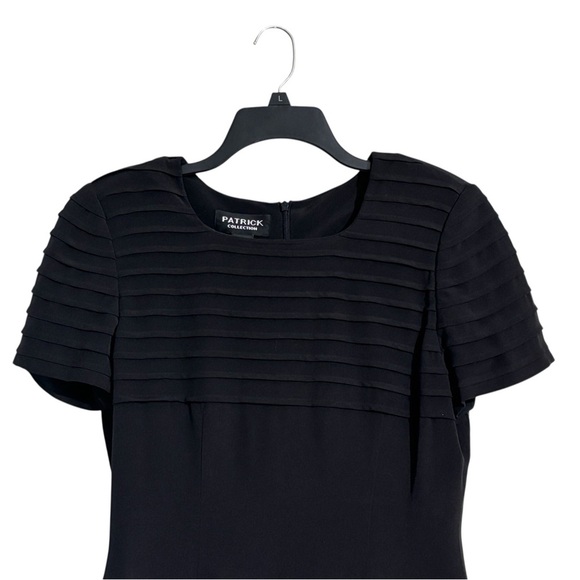 Patrick Collection 100% Silk Black Dress | Size 8 | Classic Little Black Dress - Picture 3 of 5